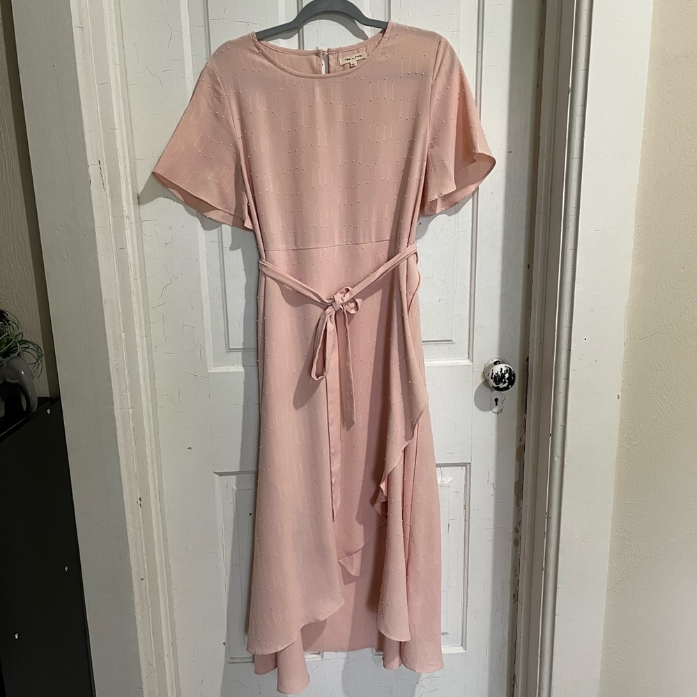 Blush Pink High-Low Dress